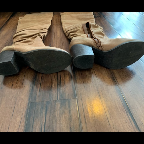 Aldo suede over knee boots chestnut brown sz 8.5 - Picture 6 of 11